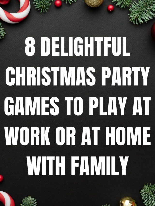 8 Delightful Christmas Party Games to Play at Work or at Home with Family